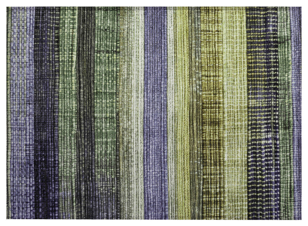 Machine Washable Indoor/Outdoor Chantille ACN1873 Aloe 1'8" x 2'6" Rug
