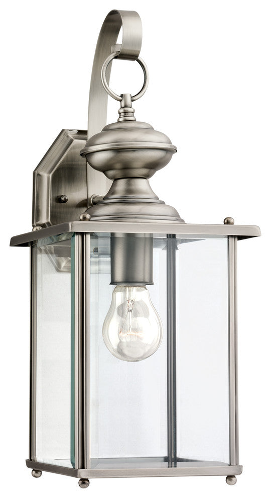 Generation Lighting Lighting 1-Light Outdoor Lantern, Brushed Nickel