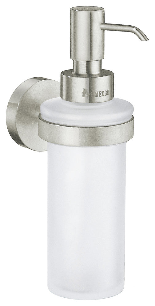 Home Holder With Glass Soap Dispenser Chrome