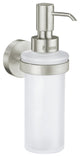 Home Holder With Glass Soap Dispenser Chrome