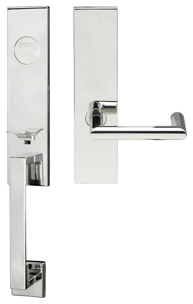Stuttgart Lever, Mortise Dummy Handleset, Right Hand, Polished Stainless Steel