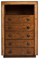 Mindi Wood Chest, Brown