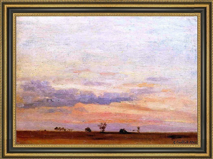 Gustave Caillebotte The Briard Plain Framed Premium Canvas Print, 16"x24"