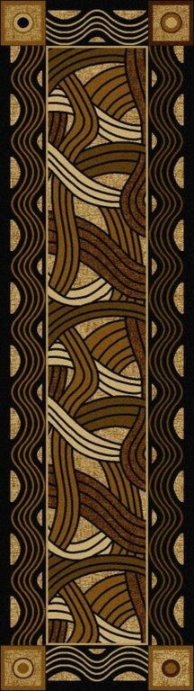 Hand Coiled Rug, Natural, 2'x8', Runner