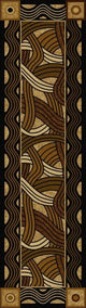 Hand Coiled Rug, Natural, 2'x8', Runner