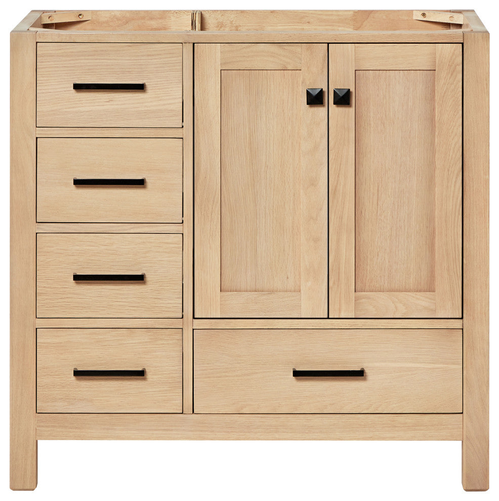 ARIEL Cambridge 36 in. Single Sink Base Cabinet In Oak