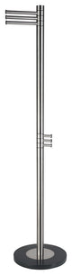 Cortesi Home Contemporary Stainless Steel Finna Coat Rack, Brushed Nickel