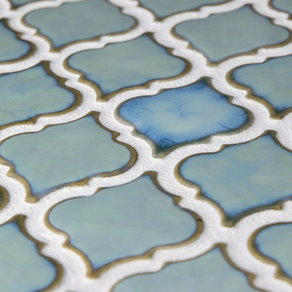 Hudson Tangier Mosaic Floor and Wall Tile, Marine