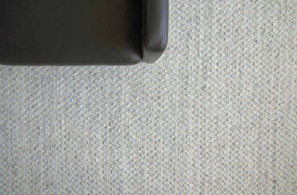 Rialto Handwoven Polyester and Cotton Light Gray Area Rug