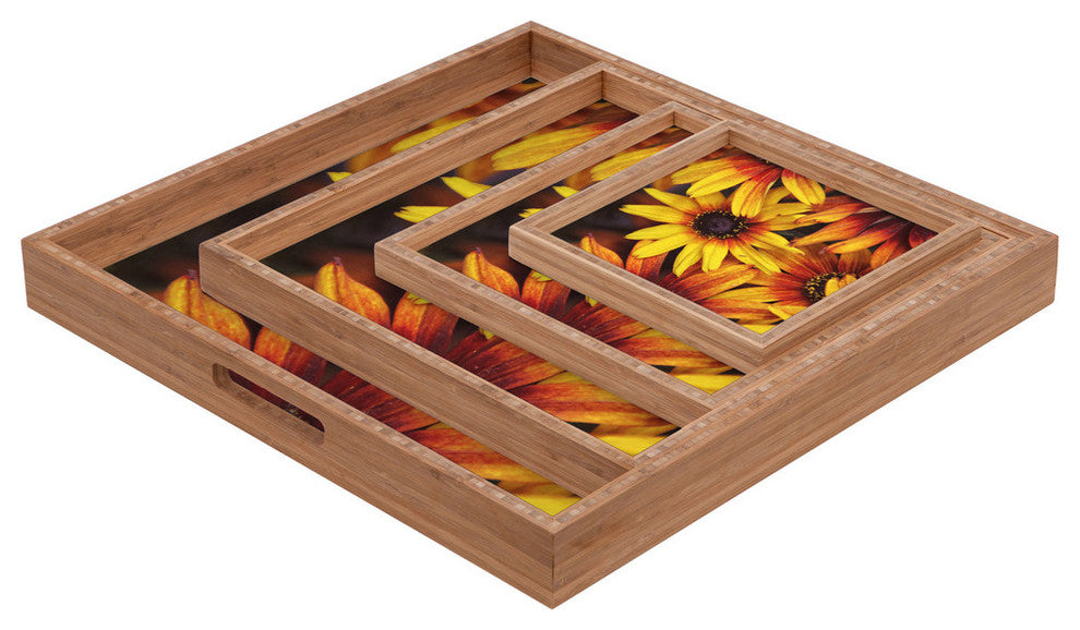 Deny Designs Shannon Clark Sunshine Petals Square Tray