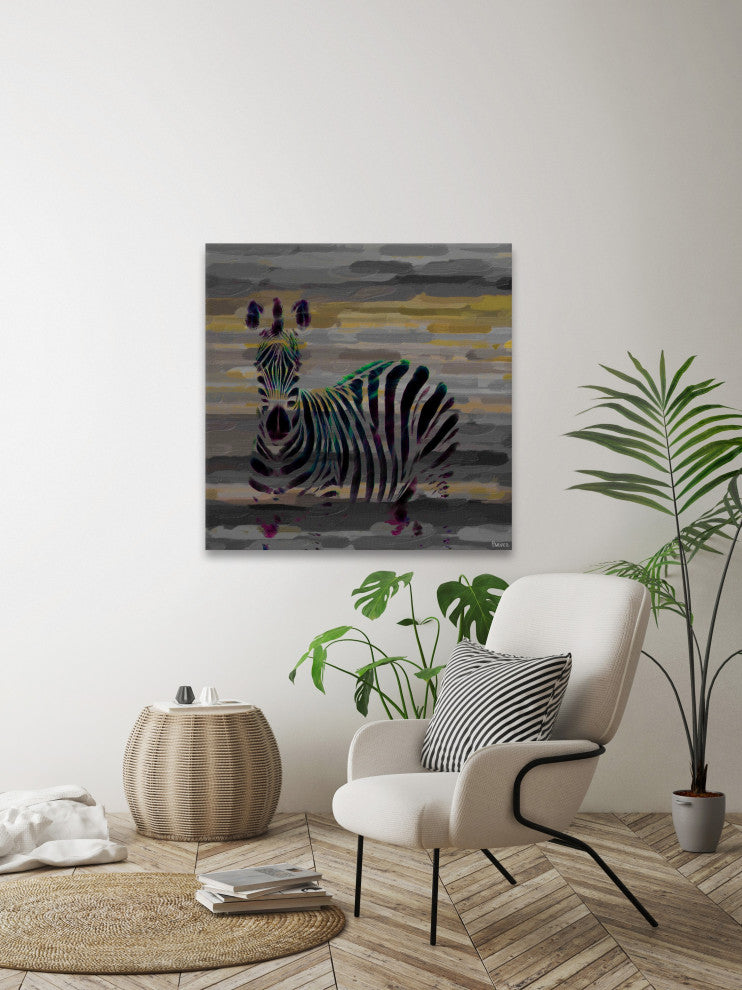 "Stripes" Print on Canvas, 24"x24"
