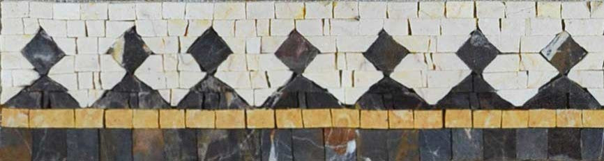 Mosaic Border Art - Pattern Tiles, 12x4