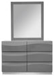 Leon Gray Dresser and Mirror 2-Piece Set