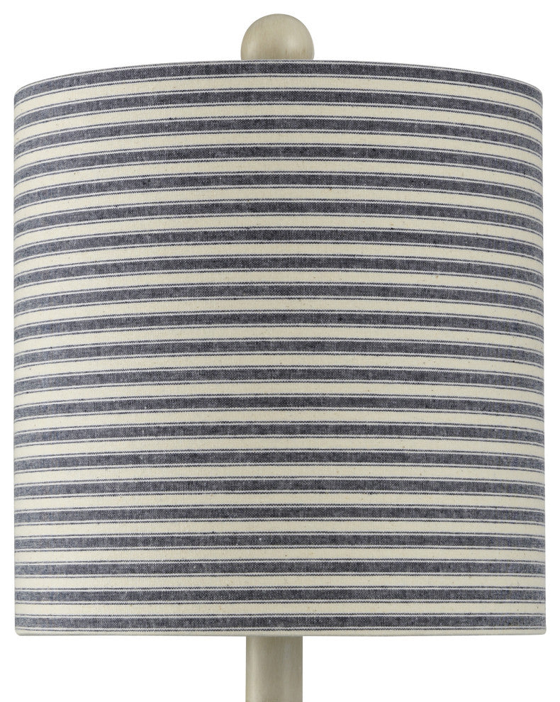 Montauk Molded Nautical Anchor Table Lamp Navy and White Finish