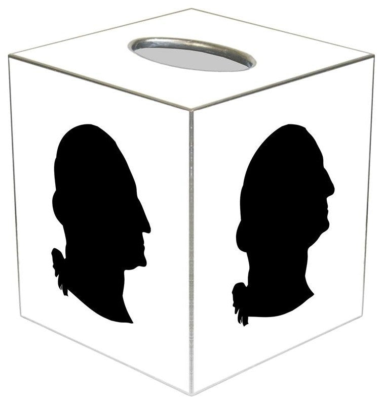TB1744-Washington Silhouette Tissue Box Cover