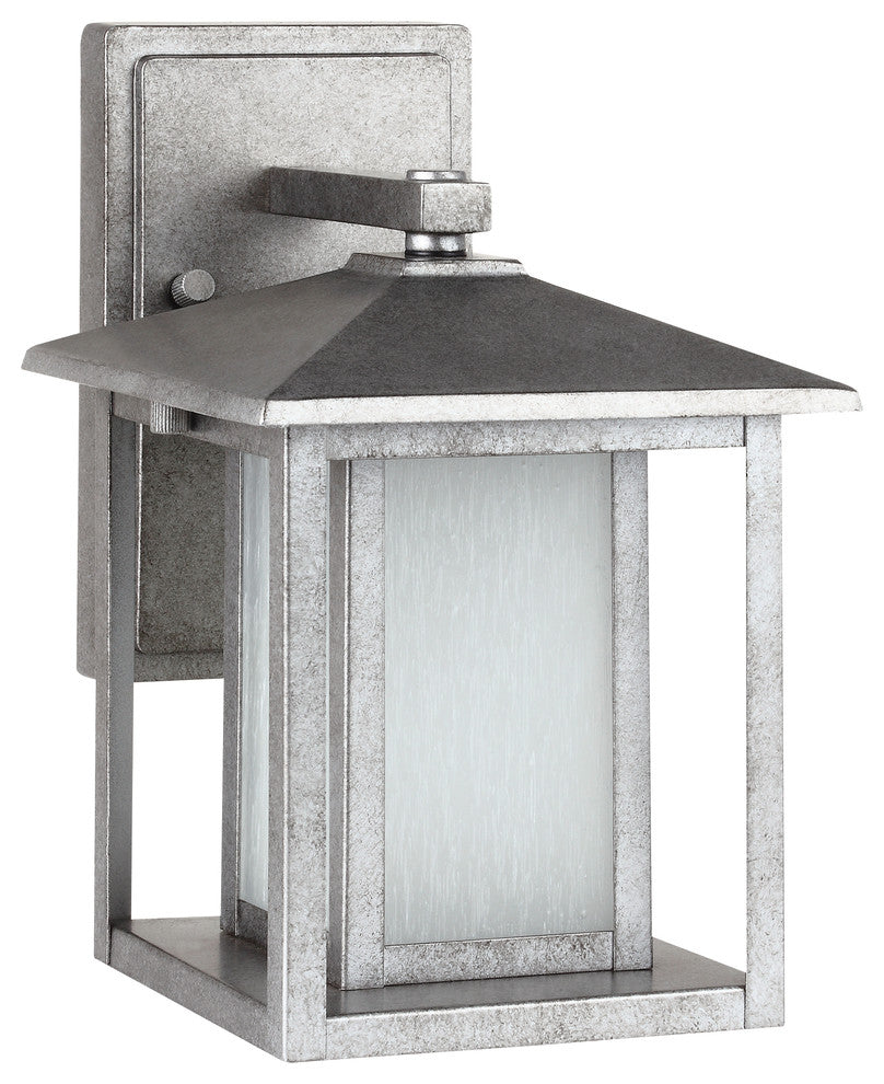 Generation Lighting Lighting 1-Light Outdoor Lantern, Weathered Pewter