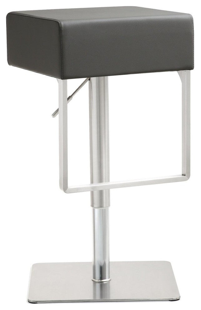Seville Grey Stainless Adjustable Barstool