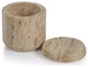 Scotia Travertine Marble Lidded Canister