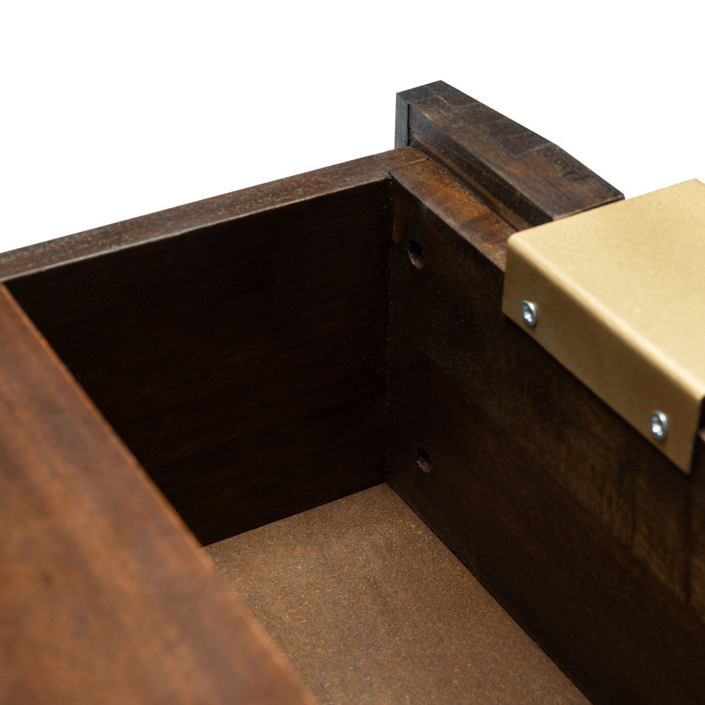 Safavieh Couture Zinnia 3 Drawer Chest Walnut