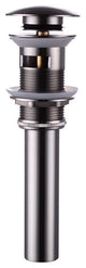 Nuevitas Solid Brass Pop-Up Drain, Brushed Nickel