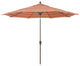 11' Champagne Auto-Tilt Crank Lift Aluminum Umbrella, Sunbrella, Dolce Oasis