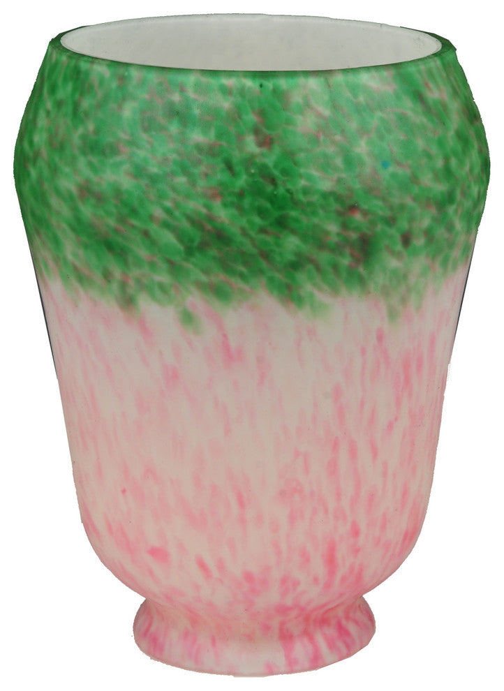 Meyda lighting 11516 4"W Pink/Green Grape Pate-De-Verre Shade