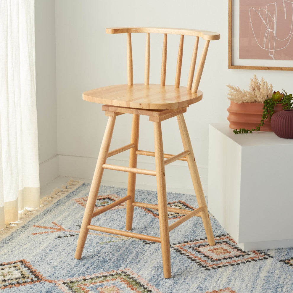 Safavieh Ray Swivel Counter Stool, Natural