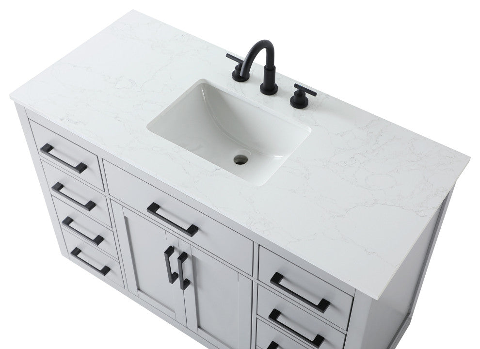 Home Living 48" Single Bathroom Vanity, Grey