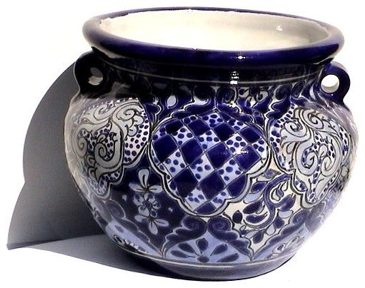 Blue Talavera Ceramic Pot