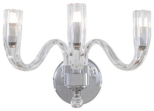 3-Light Wall Sconce, Chrome