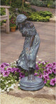 Windblown Bronze Statue