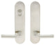 Aurora Lever, Tubular Dummy Entry With Dummy Cylinder, LH, Satin Stainless Steel