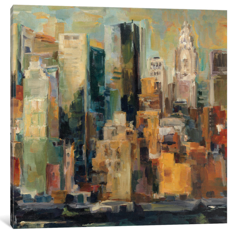 "New York New York" by Albena Hristova, 18x18x1.5