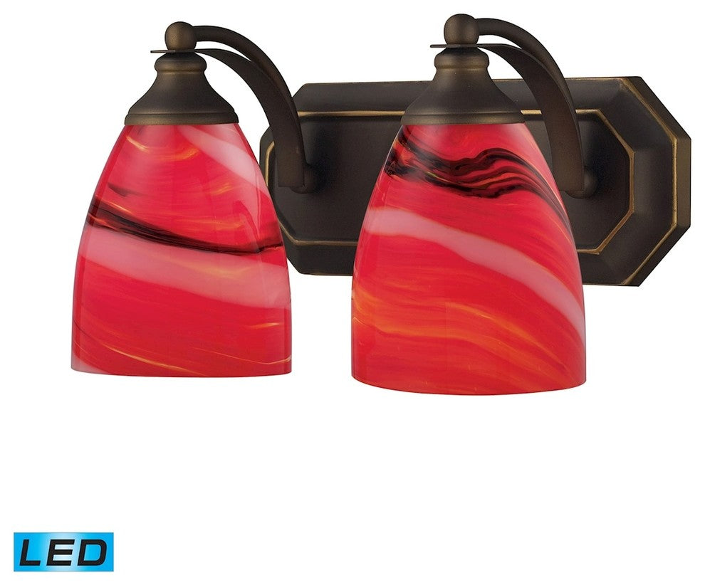 ELK Lighting Bath And Spa 2-Light Vanity Light - 570-2B-CY-LED