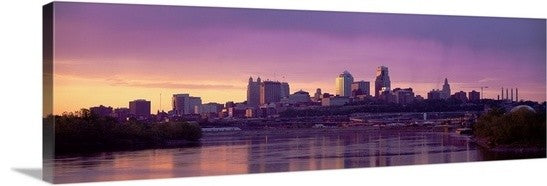 "Dawn Kansas City MO " Canvas Art, 60"x20"x1.25"