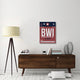 "BWI Baltimore Luggage Tag 2" Fine Art Print