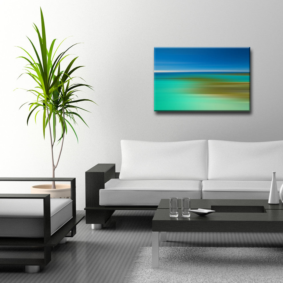 Ready2HangArt 'Blur Stripes XXI' Canvas Wall Art, 30 in. Highx40 in. Wide