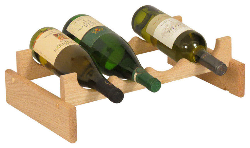 4 Bottle Dakota Wine Rack, Unfinished