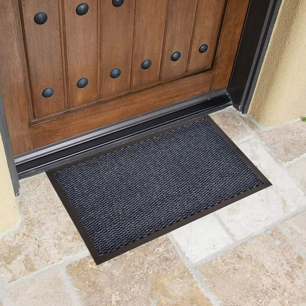 Indoor Door Mat Lisa 31 L x 24 W Inch PP-PVC - Blue