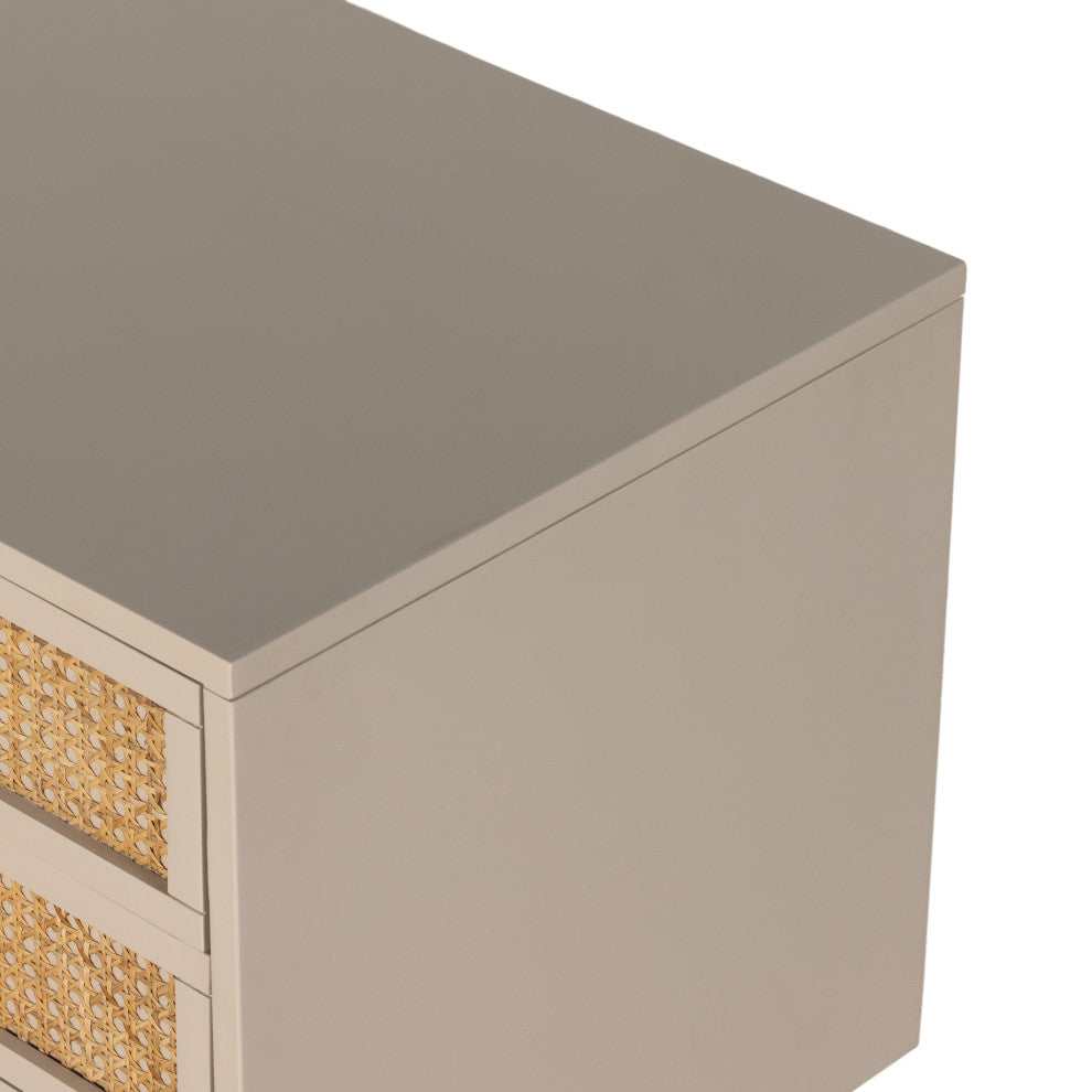 Luella Large Nightstand-Matte Alabaster