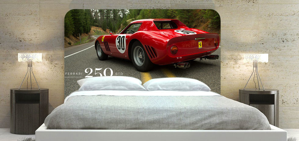"Ferrari 250 Gto Rear" Headboard