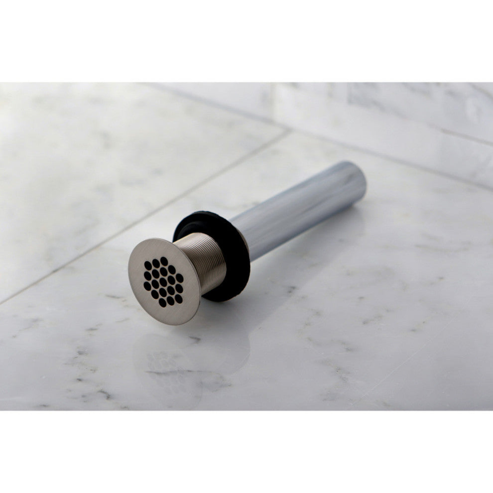 Fauceture Grid Drain without Overflow, Brushed Nickel