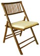 Bamboo Folding Chair, Espresso