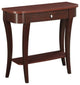 Convenience Concepts Newport Console Table in  Mahogany Espresso Wood Finish