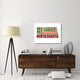 "North Dakota Word Cloud Map" Fine Art Print