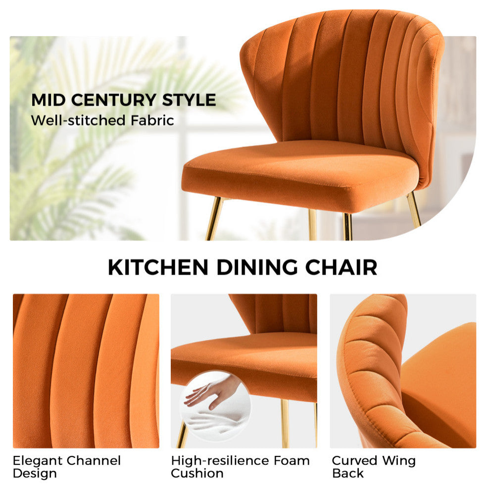 Milia Dining Chair, Orange