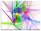 "Glowing Ball of Smoke" Digital Metal Wall Art, 3 Panels, 36"x28"