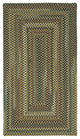 Bangor Concentric Braided Rectangle Rug, Very Charcoal 8'x11'