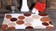 Anti-Skid Machine Washable Cotton Pebble Stones Bath Rug, Brown, 50" X 30"