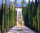 Louise Upton Brumback Garden at Santa Barbara Premium Canvas Print